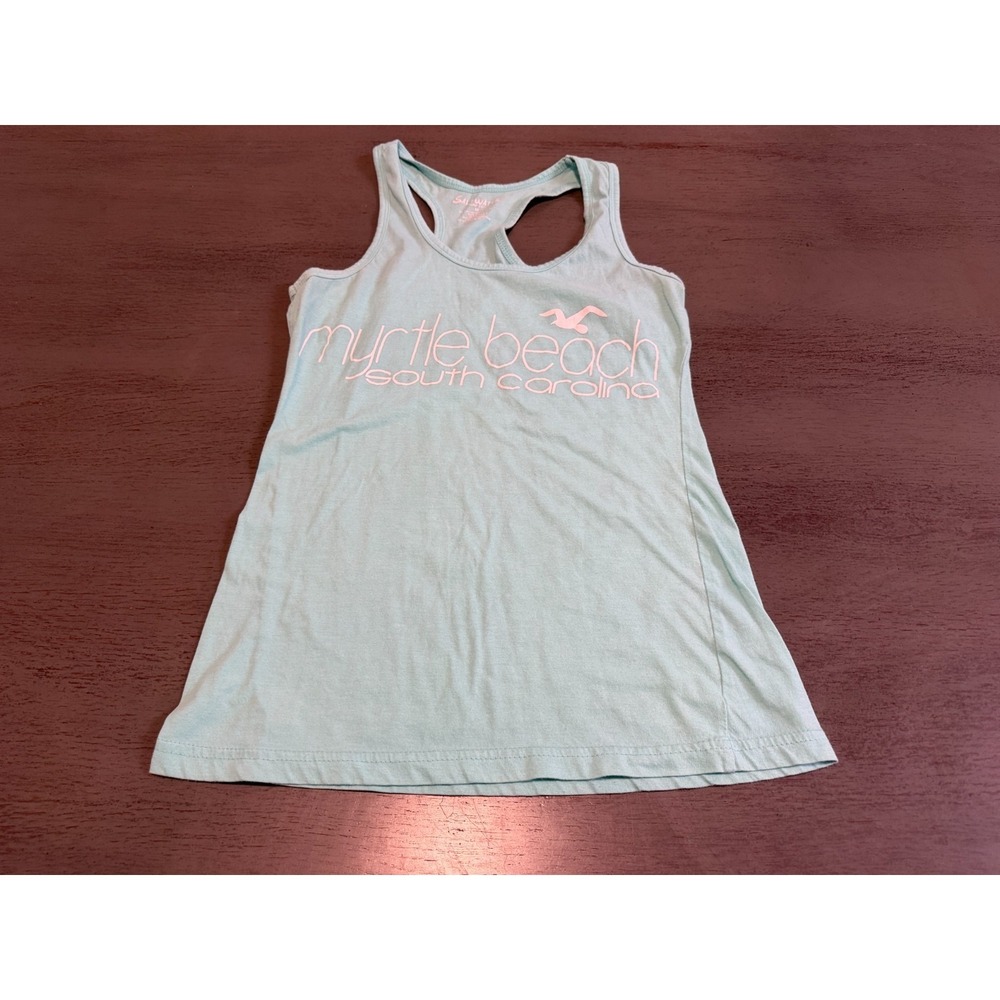 MYTLE BEACH SOUTH CAROLINA green blue SALT WATER tank top shirt size medium